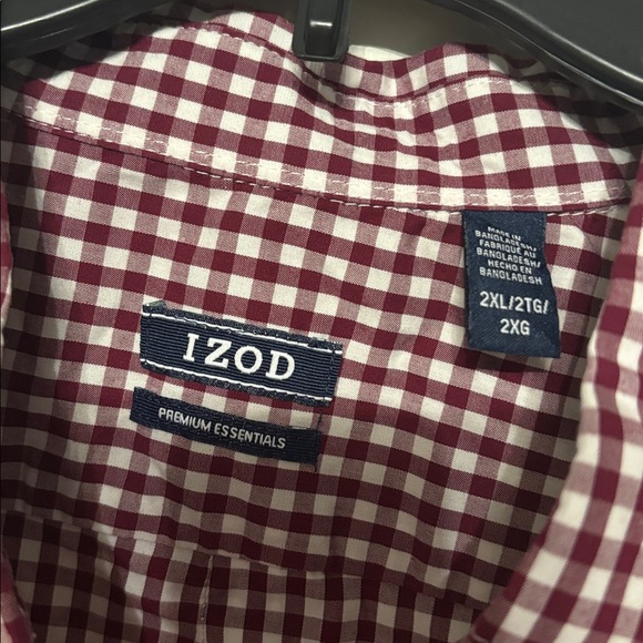 IZOD checkered button down - Picture 2 of 6